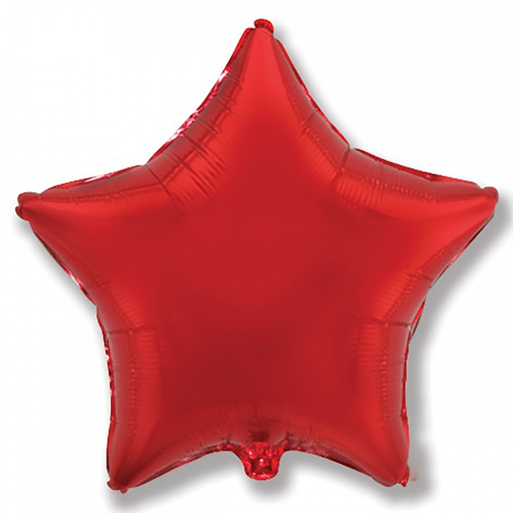Ф б/рис 32" звезда металлик red(fm)