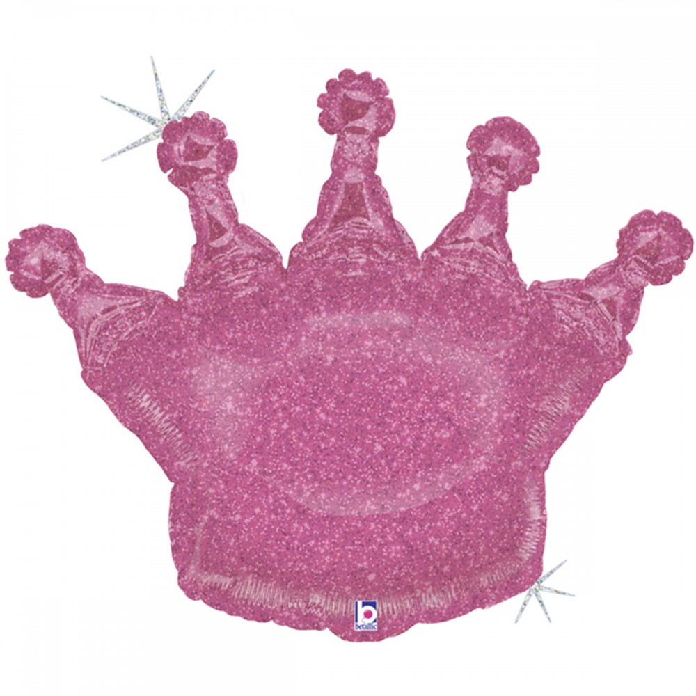 Б фигура корона розовая голография