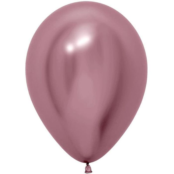 Шар12`` Хром розовый/Pink (50 шт./уп.) /БК