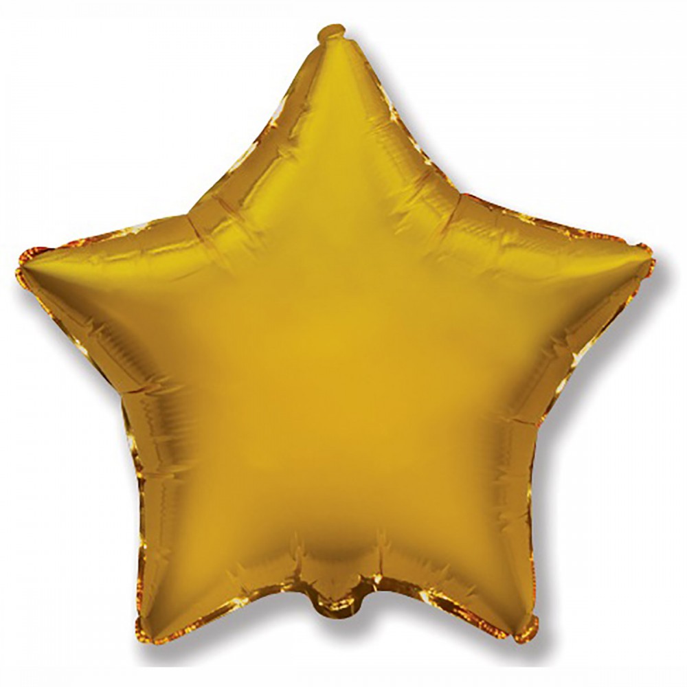 Ф б/рис 4" звезда металлик gold(fm)