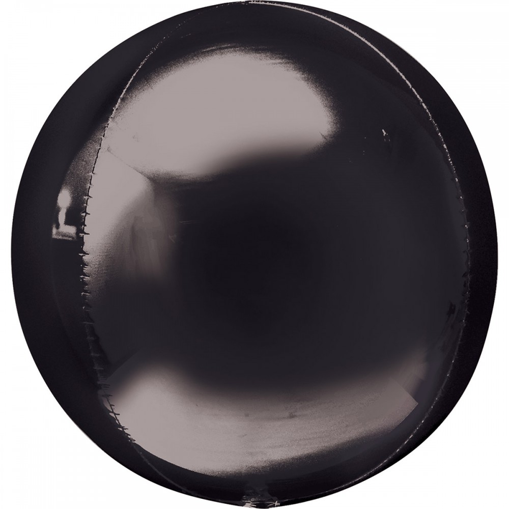А 3d сфера б/рис 16" металлик black